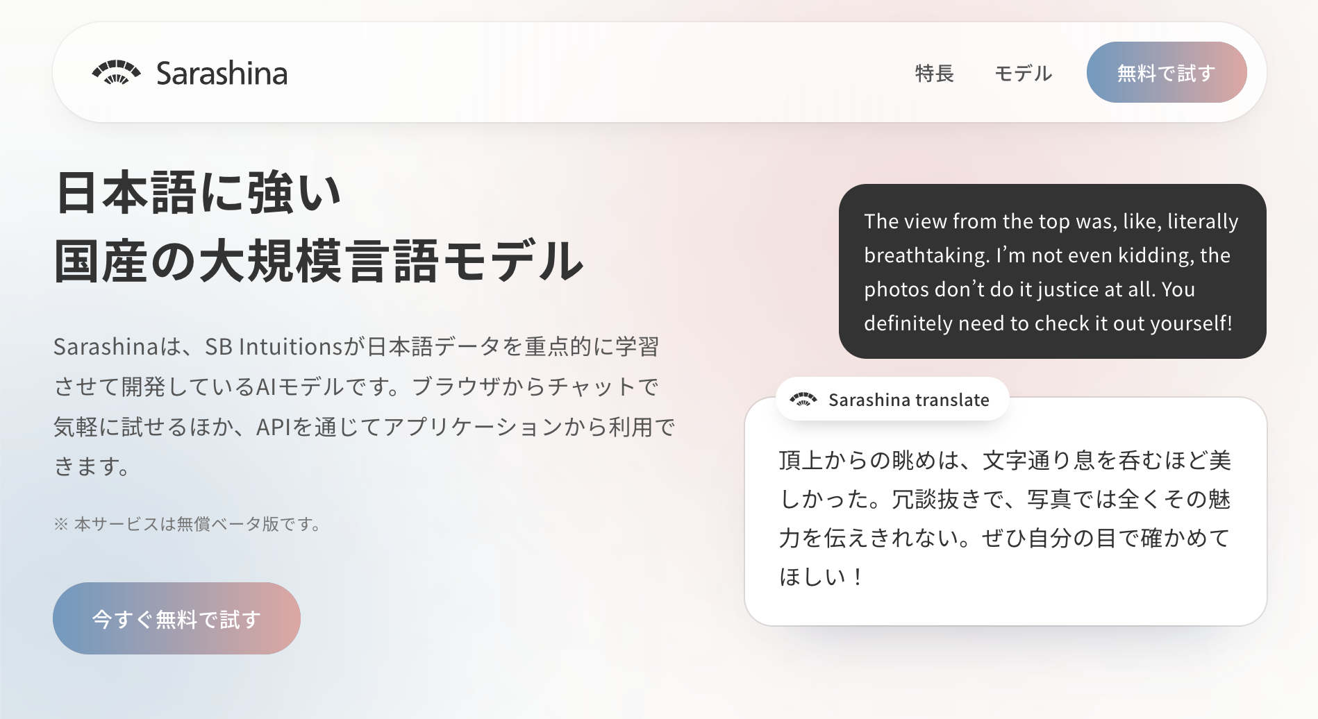 Sarashina_service